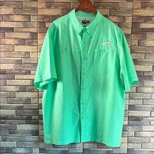 EUC Bundle of 2 Habit XL Men's Mint Green & Orange Outdoor Shirts